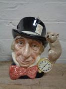 A large Royal Doulton character jug, Mad Hatter,