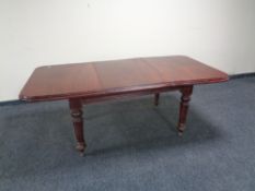 A Victorian mahogany dining table (a/f)