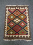 A Maimana kilim rug 87 cm x 65 cm