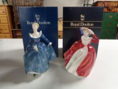 Two Royal Doulton figures, The Peggy Davies collection, Mary HN3903, together with Fragrance HN2334,