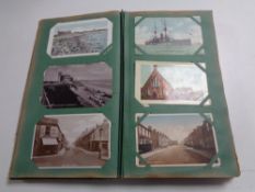 An album of approximately two hundred early 20th century and later postcards relating to the North