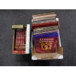 A box containing assorted LPs to include compilations, Liberace,