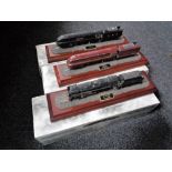 Three boxed Hornby Country Artists Steam Memories Trains to include an LMS 4-6-2 City of Edinburgh,