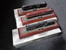 Three boxed Hornby Country Artists Steam Memories Trains to include an LMS 4-6-2 City of Edinburgh,