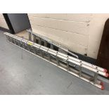 A aluminium extension ladder and a folding step ladder (2)