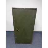 A mid 20th century Roneo metal single door cupboard.