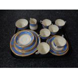 A 19 piece Savoy china tea service.