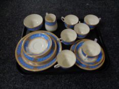 A 19 piece Savoy china tea service.