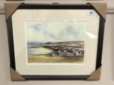 After Tom MacDonald, Newton by the Sea, reproduction in colours, signed in pencil to margin,