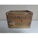 A vintage Drambuie crate.