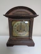 A HAC 14 Day Strike mantel clock with brass dial.