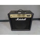 A Marshall MG50 FX amplifier.