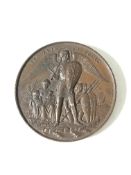A Queen Victoria bronze medal