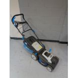 A MacAllister electric lawn mower with grass box