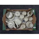 A tray containing a 26 piece Bavarian tea service.