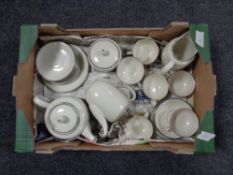 A tray containing a 26 piece Bavarian tea service.