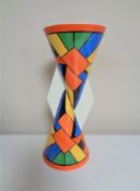 A Wedgwood Clarice Cliff style 'Cubist' vase, from the limited edition of 3,999, marked 426-W006.