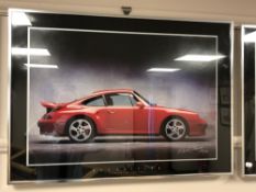 After René Staud, A limited edition Porsche print, signed and numbered 199/500,