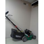 A Briggs & Stratton self drive petrol lawn mower with box (not currently in working order)