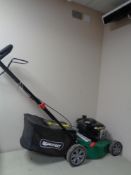 A Briggs & Stratton self drive petrol lawn mower with box (not currently in working order)