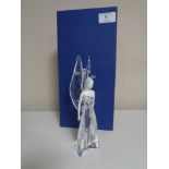 A Swarovski crystal and ceramic ornament - The Angel Adrienne, model number 1094407, height 20cm,