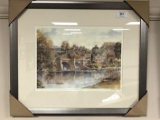 After Tom MacDonald, The Bridge at Corbridge, reproduction in colours, signed in pencil to margin,