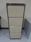 A Triumph four drawer filing cabinet