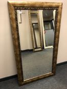 A 4x2 ft bevel edged gilt framed mirror