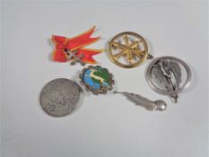 Five WWII era French medals and an Algiers medal