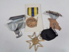 Four WWII era French and American medals