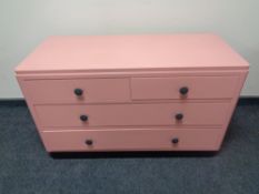 A 20th century painted four drawer chest.