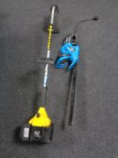 A McCulloch Petrol strimmer together with an electric hedge trimmer.