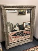 A silvered Victorian style mirror,