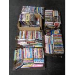 Six boxes of assorted DVD's,