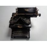 A vintage Royal typewriter.