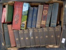 A box containing early 20th century and later hardback books to include Wilson's Tales of the