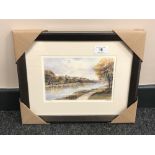 After Tom MacDonald : Corbridge, reproduction in colours, signed in pencil, 13 cm by 20 cm, framed.