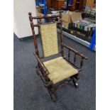 An Edwardian American style child's rocking chair.