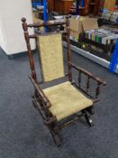 An Edwardian American style child's rocking chair.