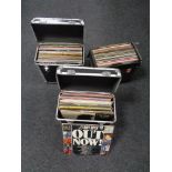 Three cases containing vinyl LPs to include Compilations, Easy Listening, etc.