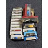 A tray containing assorted boxed die cast vehicles to include Matchbox Models of Yesteryear,