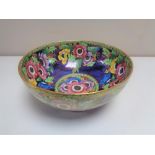 A Maling 'Anemone, Patch Ground' lustre bowl, pattern number 6385.