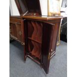 An early 20th century mahogany double door record cabinet.