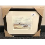 After Tom MacDonald : Lindisfarne, reproduction in colours, signed in pencil, 13 cm by 18 cm,