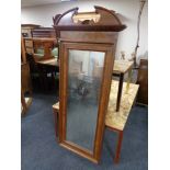 A nineteenth century mahogany hall mirror