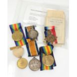 A WWI medal trio named to W.S.A. 1423 R. Young Skr. R.N.R.