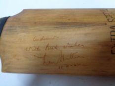 A vintage Stuart Sturidge and Company Limited cricket bat, signed to reverse by Sir Len Hutton.