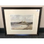 After Tom MacDonald : Dunstanburgh, reproduction in colours, signed in pencil, 21 cm by 30 cm,