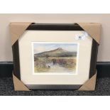 After Tom MacDonald : Roseberry Topping, reproduction in colours, signed in pencil, 13 cm by 18 cm,