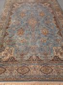 A machined Kirman design carpet,